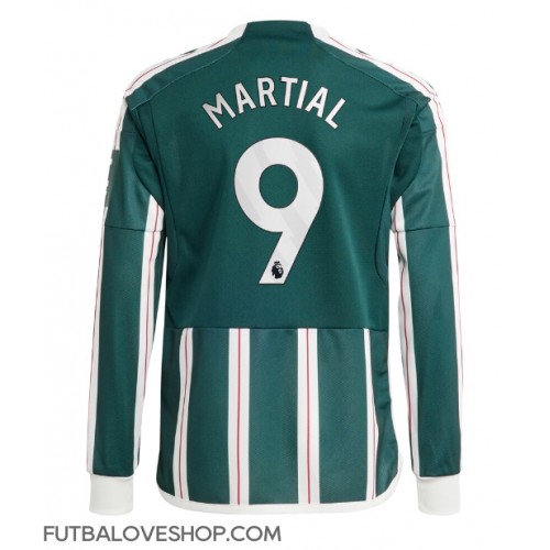Dres Manchester United Anthony Martial #9 Preč 2023-24 Dlhy Rukáv